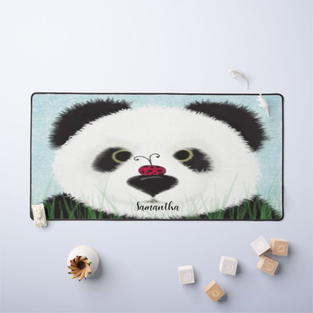 Adorable Panda Bear Schreibtischunterlage (Kindertisch)