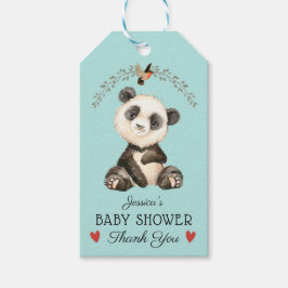 Adorable Panda Bear Vielen Dank Geschenkanhänger