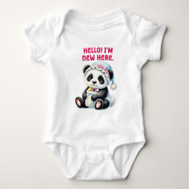 Adorable Panda Bodysuit Baby Strampler