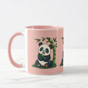 Adorable Panda Hugging Bamboo Niedlicher Cartoon K Tasse