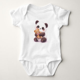 Adorable Panda Infant Outfit Baby Strampler