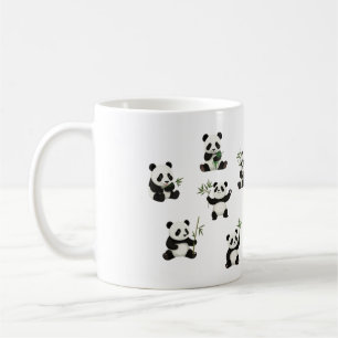 Adorable Panda Tasse mit Bamboo Design Cup