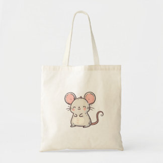 Adorable Pastel Mouse - Kawaii Niedliches Design Tragetasche