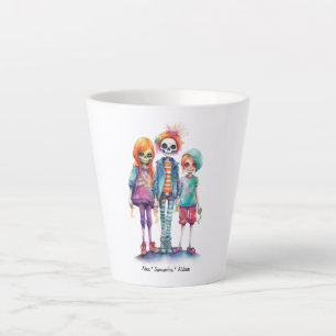 Adorable Pastel Zombie Trio - Niedliches Halloween Milchtasse