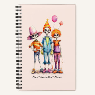 Adorable Pastel Zombie Trio - Niedliches Halloween Notizbuch