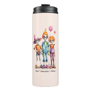 Adorable Pastel Zombie Trio - Niedliches Halloween Thermosbecher