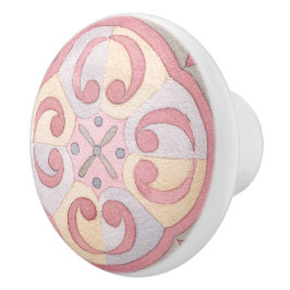 Adorable Pastellfarben Wasserfarbe in Rosa gestric Keramikknauf