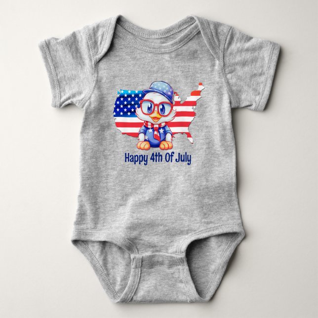 Adorable Patriotic Baby Strampler (Vorderseite)
