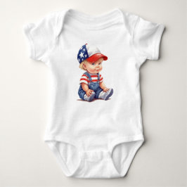 ADORABLE PATRIOTISCHE KLEINE BABY JUGEND BABY STRAMPLER