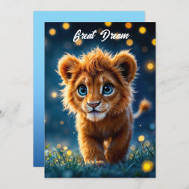 Adorable Pelztierkugel mit funkelnden Augen Einladung