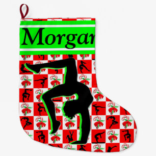 ADORABLE PERSONALISIERT GYMNAST CHRISTMAS STRUMPF GROßER WEIHNACHTSSTRUMPF