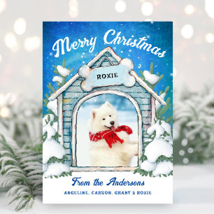 Adorable Pet Frohe Weihnachten Familie Foto