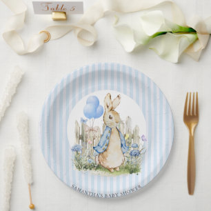Adorable Peter Rabbit Baby Shower Boy Pappteller