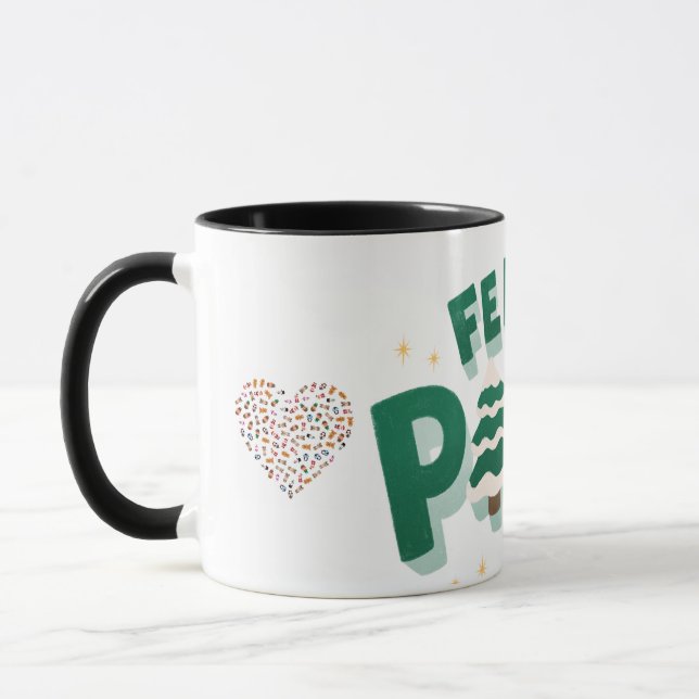 "Adorable Pine Graphic Design: frisch, natürlich, Tasse (Links)