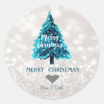 Adorable Pine Tree, Glittery Bokeh