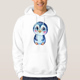 Adorable Pinguin im Schnee Hoodie