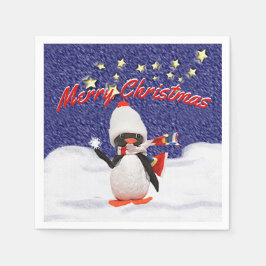 Adorable Pinguin Ornament Adventure Park Serviette