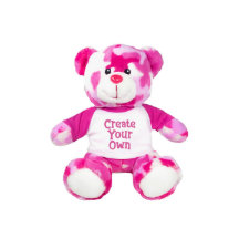 Adorable Pink Camouflage Teddy 9" Pushie