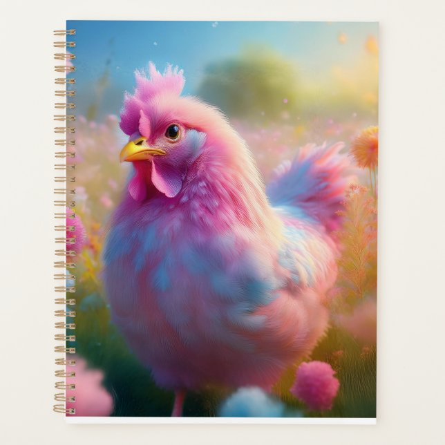 Adorable Pink Chicken Planner  Planer (Vorderseite)