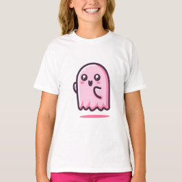 Adorable Pink Coquette Ghost T - Shirt