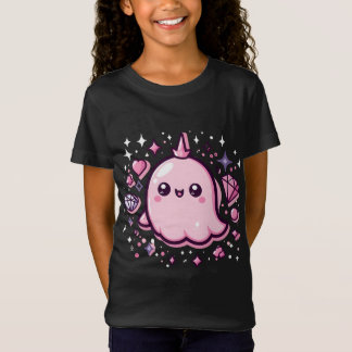 Adorable Pink Coquette Ghost T - Shirt - Süße Spo