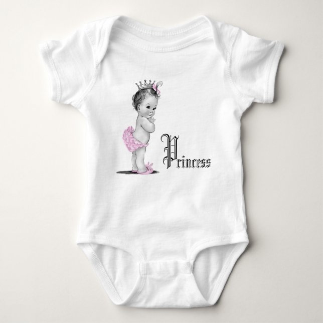 Adorable Pink Princess Baby Girl Shirts (Vorderseite)