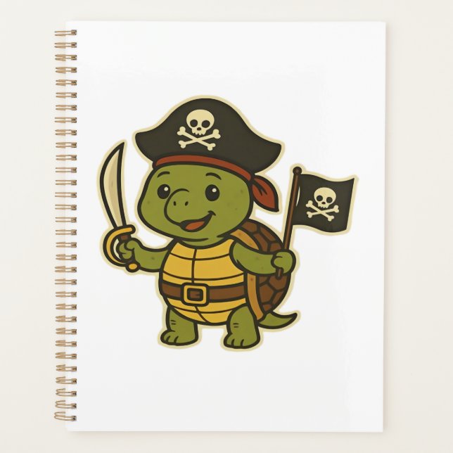 Adorable Pirate Turtle Classic T-Shirt Planer (Vorderseite)