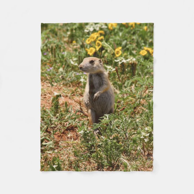 Adorable Prairie Dog Fleecedecke (Vorderseite)