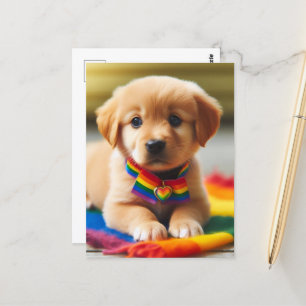Adorable Prive Puppy Postkarte