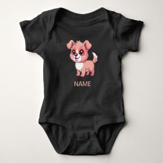 Adorable Puppy Baby Bodysuit Baby Strampler