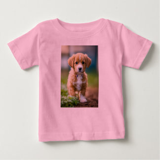 "Adorable Puppy Full of Joy" Baby T-shirt