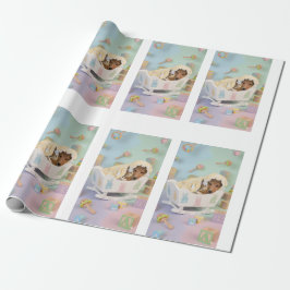 Adorable Puppy in Cradle Geschenkpapier