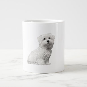 Adorable Puppy Maltese Lili Jumbo-Tasse