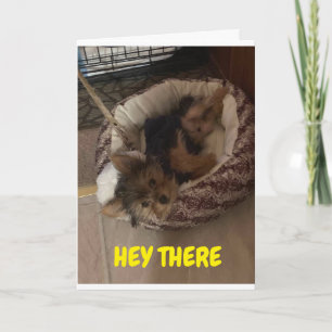 ADORABLE PUPPY WECKE AUF ZU SAGEN "GLÜCKLICHER GEB KARTE