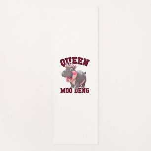 Adorable QUEEN MOO DENG Mama Baby Hippo Princess C Yogamatte