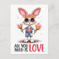 Adorable Rabbit Hippie Alles, was Sie brauchen, is