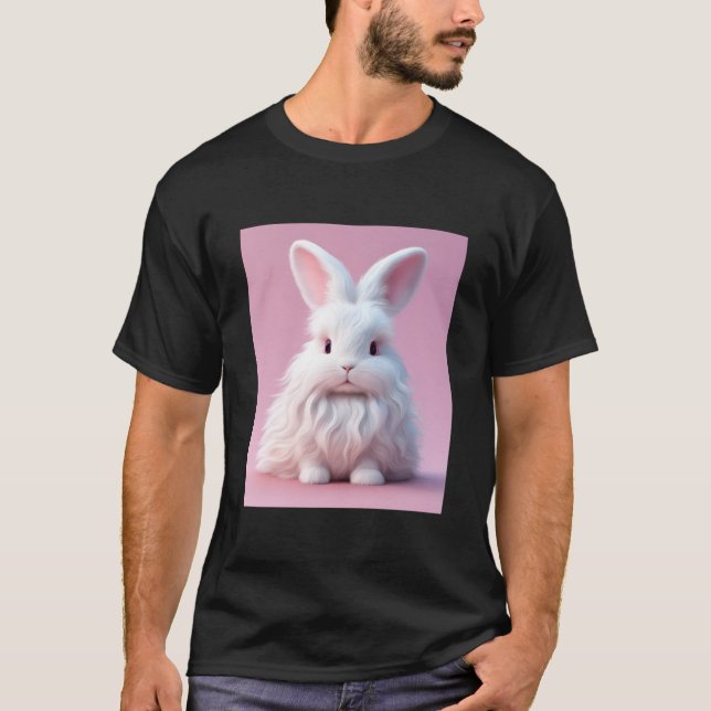 Adorable Rabbit Illustration T-Shirt (Vorderseite)