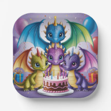 Adorable Rainbow Dragons