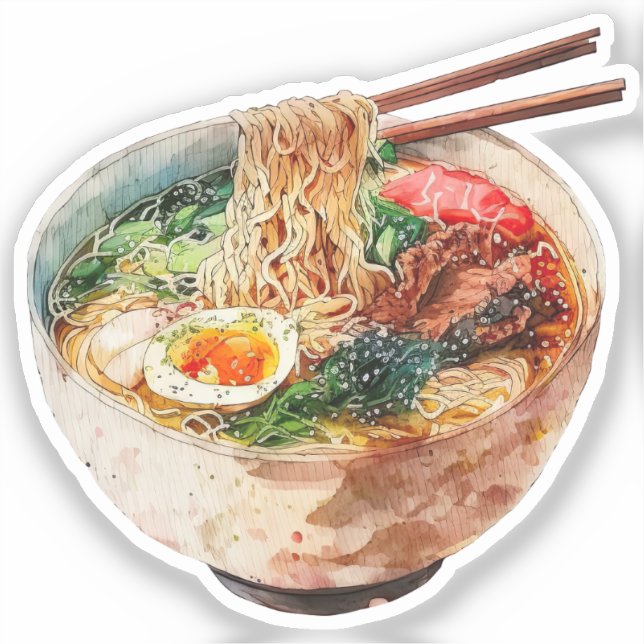 Adorable Ramen & Soup Mini Stickers Aufkleber (Vorderseite)