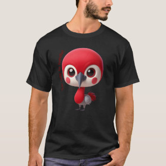 Adorable Red Bird Character family T-Shirt
