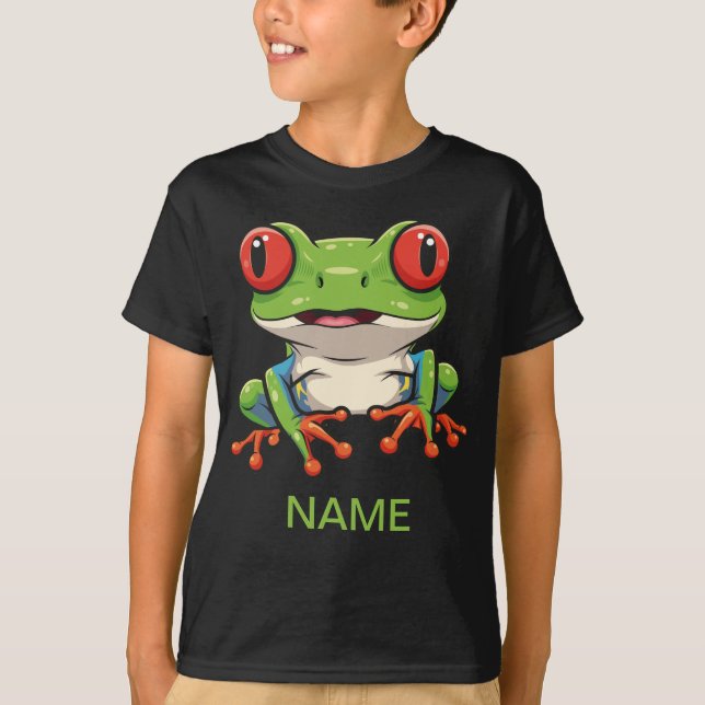 Adorable Red-Eyed Tree Frog Kids' T-Shirt (Vorderseite)