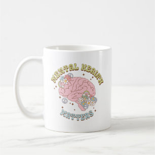 Adorable Retro-Mental Health-Materie Kaffeetasse