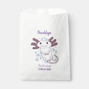 Adorable rosa axolotale Cartoon Geschenktütchen