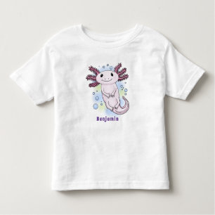 Adorable rosa axolotale Cartoon Kleinkind T-shirt