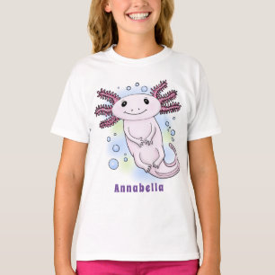 Adorable rosa axolotale Cartoon T-Shirt