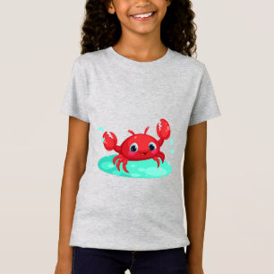 Adorable Rote Krabbe T-Shirt