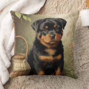 Adorable Rottweiler Kissen