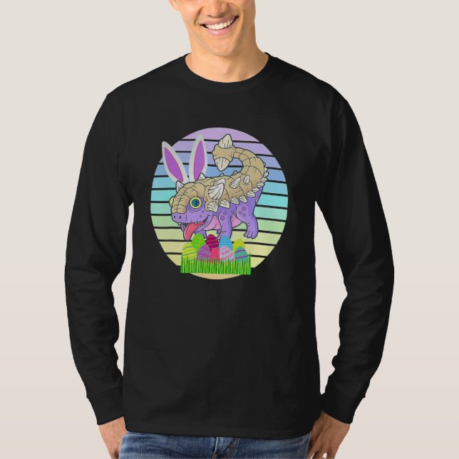 Adorable Saurus Dinosaur Bunny Ears OsterDinosau T-Shirt (Vorderseite)
