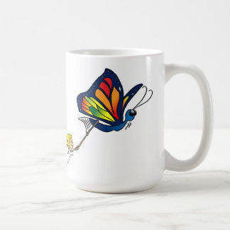 Adorable Schmetterling und Girl-Tasse Tasse