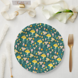 Adorable Schnecke Pilz Schmetterling Niedlich BABY Pappteller